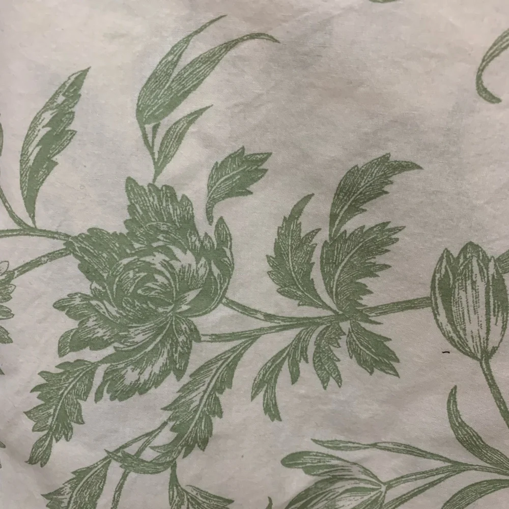 Laura Ashley Floral Green and Cream shams